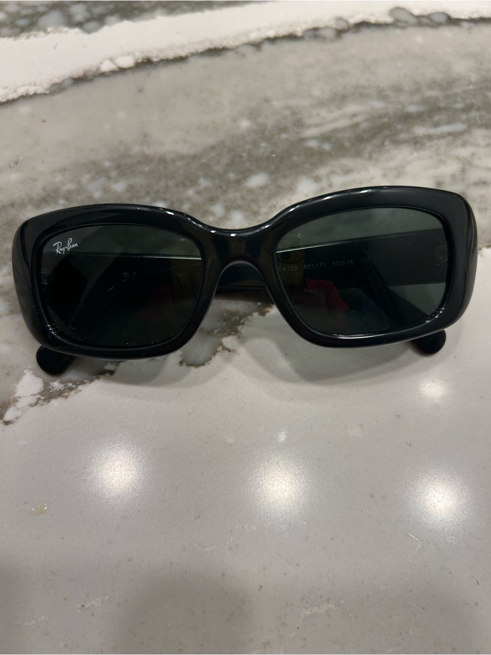 Ray-Ban Black Rectangle Sunglasses - Picture 2 of 6